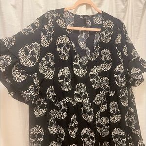 Skull knee length dress! Perfect for Halloween!